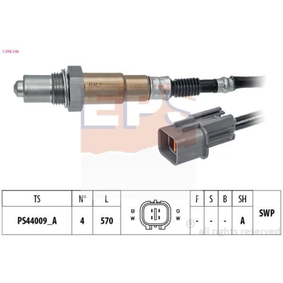 Billede af EPS 1.998.346 Lambdasonde Made in Italy OE Equivalent opvarmet, pladesonde, Gevind, forsmurt KIA: RIO 3, cee‘d II Sportswagon, I Stationcar