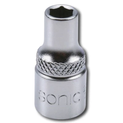 Billede af SONIC 21506 Skraldenøgleindsats (Hexagon) 1/4 indre sekskant DIN 3120 , 3124 6 mm Krom vanadium stål