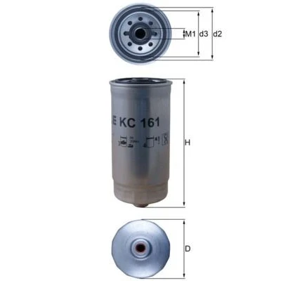 Billede af MAHLE ORIGINAL KC 161 Brændstoffilter Påskruet filter