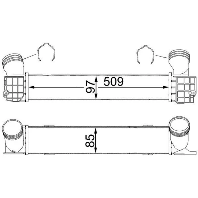 Billede af MAHLE ORIGINAL CI 146 000S Intercooler BMW: 1 Hatchback