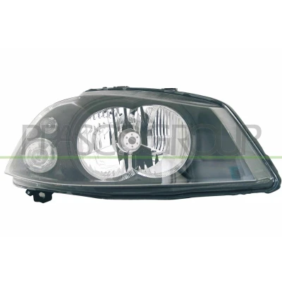 Billede af PRASCO ST0334903 Forlygter højre H4 gul med blinklys til højrekørsel pærefatning uden indstillingsmotor for LWR SEAT: Ibiza 3, Córdoba II Sedan