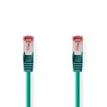 Billede af Kat 6 kabel RJ45 (8P8C) Hanstik S/FTP 5.00 m Runde PVC LSZH Grøn Plastikpose