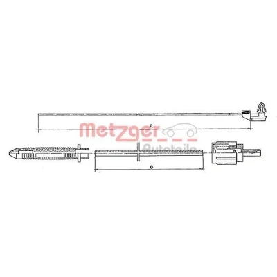 Billede af METZGER 10.0381 Gaskabel COFLE