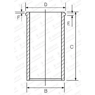 Billede af GOETZE ENGINE 14 049300 00 Cylinderforing
