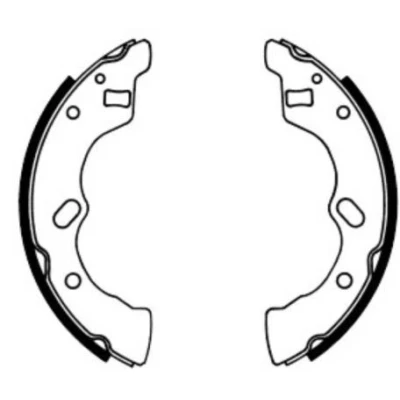 Billede af ABE C03017ABE Bremsebakker bagaksel 180 31 AKEBONO MAZDA: FAMILIA 5