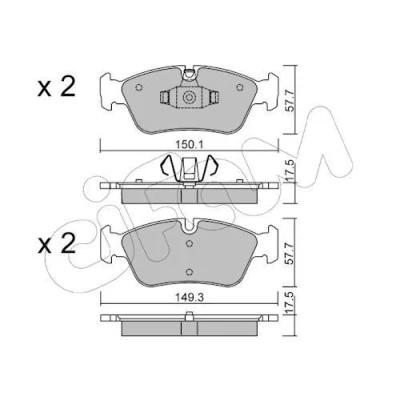 Billede af Bremseklodser CIFAM 822 640 0