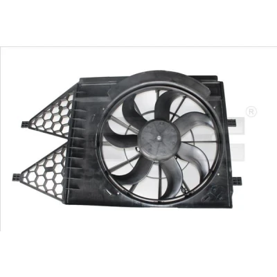 Billede af TYC 837 0054 Køleventilator 400 250 med kølerventilatorramme (karm) SKODA: Fabia 2, AUDI: A1 Hatchback