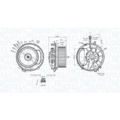 Billede af MAGNETI MARELLI 069412245010 El motor, kabineventilator 12