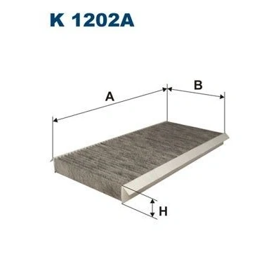 Billede af FILTRON K 1202A Kabinefilter Aktivkulfilter 393 182 32 MERCEDES BENZ: B klasse, A klasse