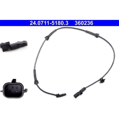 Billede af ATE 24.0711 5180.3 ABS Sensor 720 RENAULT: MEGANE 2 Kombi, SCENIC 2,