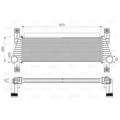 Billede af VALEO 818352 Intercooler uden EGR ventil FORD: Ranger Mk3