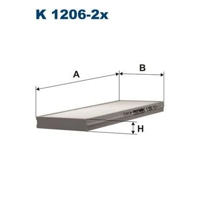Billede af FILTRON K 1206 2x Kabinefilter Partikelfilter 232 106,5 20