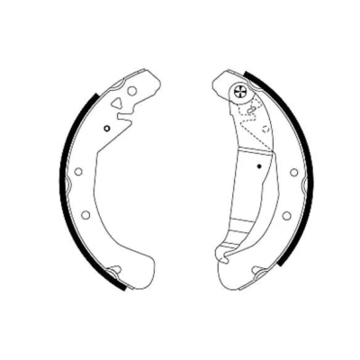 Billede af TEXTAR 91049000 Bremsebakker 230 42 med håndbremsegreb OPEL: Astra F CC, G Caravan, Caravan