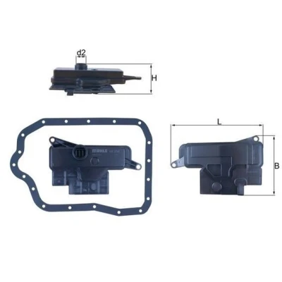 Billede af MAHLE ORIGINAL HX 234D Automatfilter med pakning