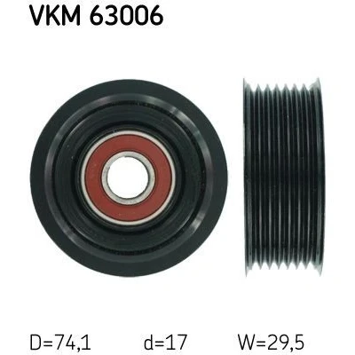 Billede af SKF VKM 63006 Remstrammerhjul HONDA: ACCORD 8 Kombi