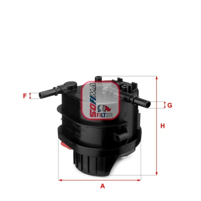 Billede af SOFIMA S 4015 NR Brændstoffilter Filterindsats 10mm PEUGEOT: 206+ Hatchback, 207 206 CITROËN: C3 II, C1 I, I Hatchback