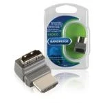 Billede af High Speed HDMI Med Ethernet Adapter Vinkel 270 Stik Hun Grå