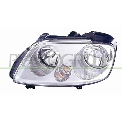 Billede af PRASCO VG9044904 Forlygter venstre H7/H1 krom med indstillingsmotor for LWR VOLKSWAGEN: Caddy 3, Touran I