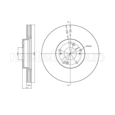 Billede af Bremseskive METELLI 23 0997C
