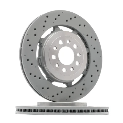 Billede af BREMBO 09.C506.33 Bremseskiver 350 28 5 todelt bremseskive, perforeret/indv. ventileret coatet højkarboniseret ALFA ROMEO: Giulia Sedan, Stelvio