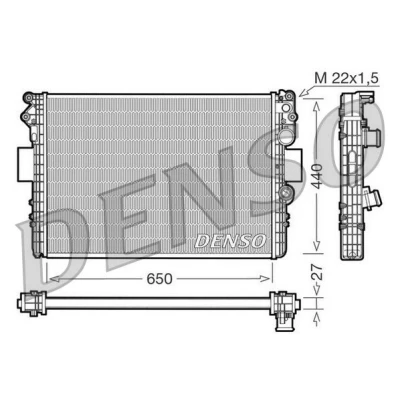 Billede af DENSO DRM12002 Radiator Aluminium 650 440 27 IVECO: DAILY 3