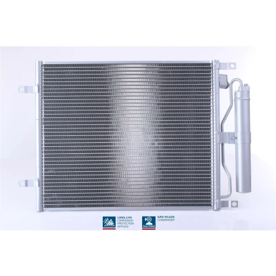 Billede af NISSENS 940069 Kondensator med tørrer Aluminium 490 R 134a NISSAN: Note I, MICRA 3