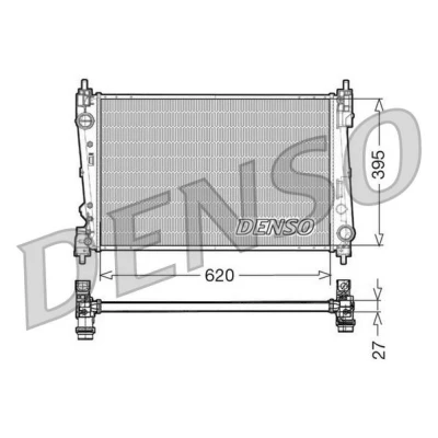 Billede af DENSO DRM13015 Radiator Aluminium 620 395 27 FIAT: BRAVO 2