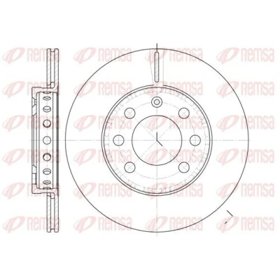 Billede af REMSA 6595.00 Bremseskiver foraksel 239, 239 15 6 ventileret VOLKSWAGEN: Lupo / 3L, AUDI: A2