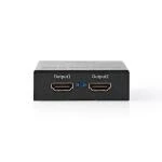 Billede af HDMI Splitter 2 Port Input 2x Output 4K@30Hz 3.4 Gbps Metal Anthracite