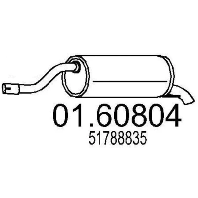 Billede af MTS 01.60804 Lydpotte 1120 FIAT: Grande Punto Hatchback