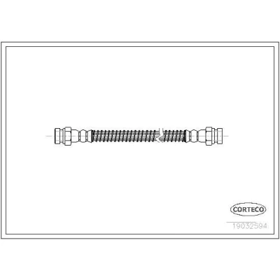 Billede af CORTECO 19032594 Bremseslange Bagaksel venstre 318