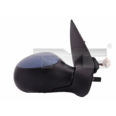 Billede af Sidespejl Tyc 326 0017 højre grundet / primet konveks, opvarmelig, med temperatursensor, til elektr. spejlindstilling PEUGEOT: 206 Hatchback