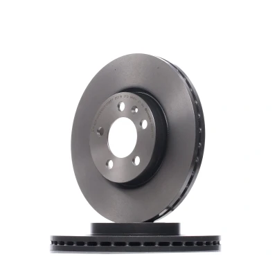 Billede af BREMBO 09.D571.11 Bremseskiver 276 24 5 indvendigt ventileret coatet højkarboniseret med skruer SEAT: IBIZA 5, Arona, Leon III Hatchback