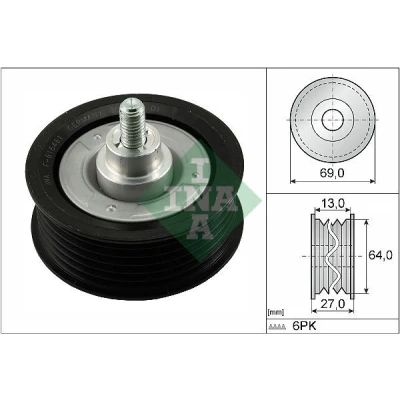 Billede af INA 532 0477 10 Remstrammerhjul FORD: Transit Custom V362 Van, Mk6 Bus