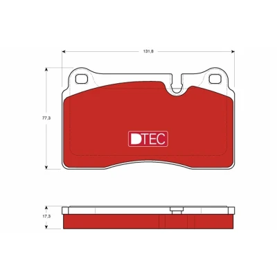 Billede af TRW DTEC COTEC GDB1743DTE Bremseklodser Forberedt til slidindikator LAND ROVER: Range Rover Sport, 3