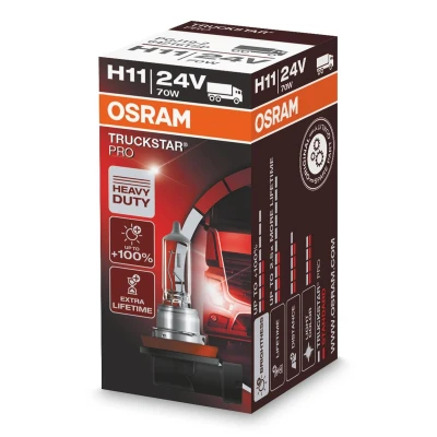 Billede af OSRAM 64216TSP Pære, fjernlys H11 24V 70w 3200K Halogen