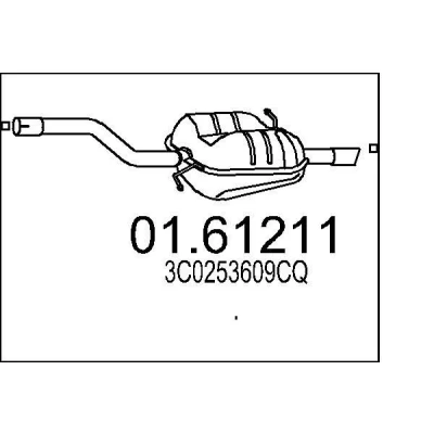 Billede af MTS 01.61211 Lydpotte 1060 VOLKSWAGEN: Passat B6 Variant