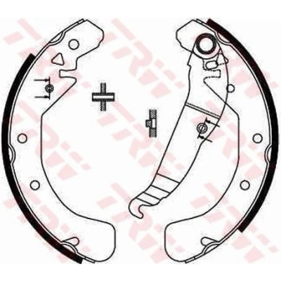 Billede af TRW GS8637 Bremsebakker 228 42 OPEL: Astra F CC, G Caravan, Caravan