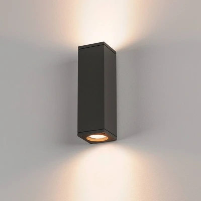 Billede af SLV Theo udendørs væglampe, antracit, aluminium, op/ned