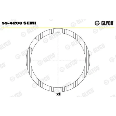 Billede af GLYCO 55 4208 SEMI Lejebøsning, plejlstang