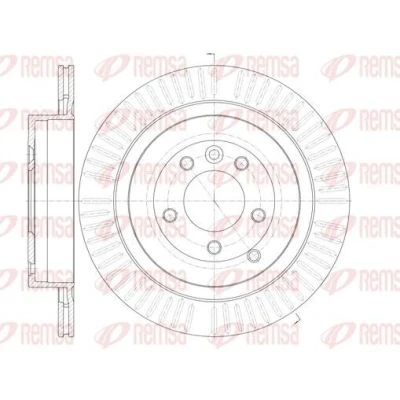 Billede af REMSA 6849.10 Bremseskiver bagaksel 350, 350 20 5 ventileret LAND ROVER: Range Rover Sport, Discovery 3, 4