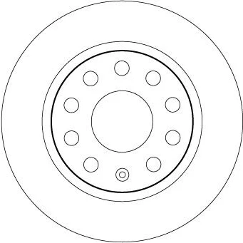 Billede af TRW DF6553 Bremseskiver 253 10 9 112 fuldstændigt lakeret SKODA: Octavia 3 Combi, Schrägheck