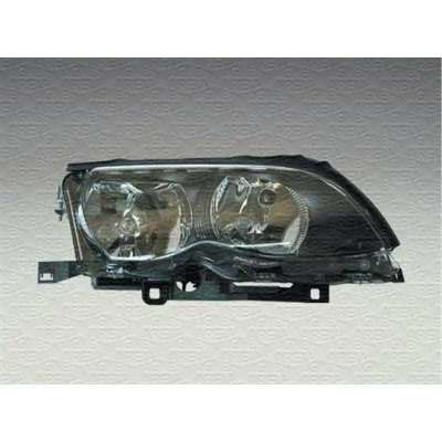 Billede af MAGNETI MARELLI 710301177202 Forlygter højre H7/H7 Halogen uden blinklys til højrekørsel med pærer, indstillingsmotor for LWR BMW: 3 Sedan