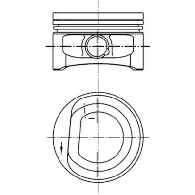 Billede af KOLBENSCHMIDT 99452600 Motor Stempel 76,51