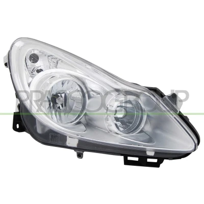 Billede af PRASCO OP0344901 Forlygter højre H7, H1 krom OPEL: Corsa D Hatchback