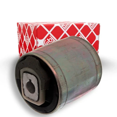 Billede af FEBI BILSTEIN 10073 Bøsning venstre foraksel, nede, bag, højre foraksel Gummi VOLKSWAGEN: Passat B5 Sedan, AUDI: A4 Sedan