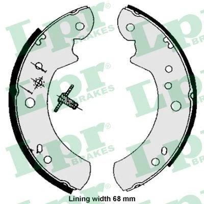 Billede af LPR 05060 Bremsebakker 254 70 FORD: Transit Mk2 Van
