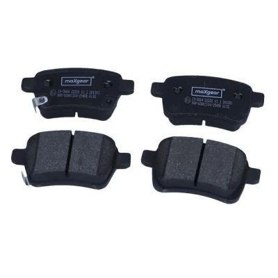 Billede af MAXGEAR 19 3664 Bremseklodser bagaksel Ekskl. slidadvarselskontakt med bremsecaliperskruer OPEL: Corsa E Hatchback, Adam, FIAT: Tipo Stationcar, 500L
