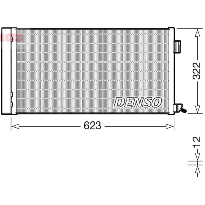 Billede af DENSO DCN11010 Kondensator med tørrer R 134a