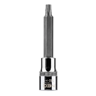 Billede af NEO TOOLS 08 764 Skraldenøgleindsats (Hexagon) 1/2 T40 Krom vanadium stål, Værktøjsstål indre torx